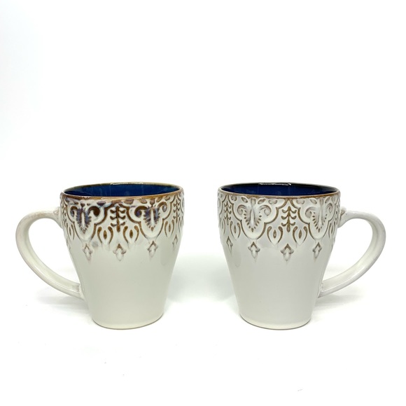 American Atelier Granada Set Of Four Stoneware Mugs Glazed Ceramic - Picture 12 of 16